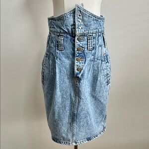 90’s Denim Pencil Skirt